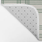 Green And Cream Gingham Bath Mat Gallery Image 2
