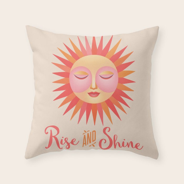 Rise And Shine Happy Sun Throw Pillow Gallery Image 6