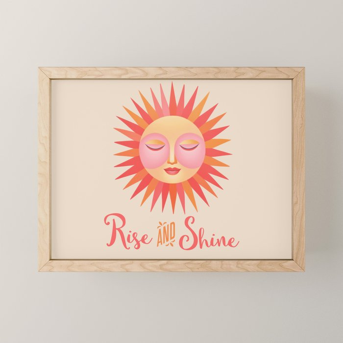 Rise And Shine Happy Sun Mini Art Print Gallery Image 1