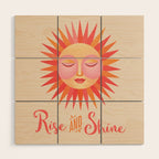 Rise And Shine Happy Sun Wood Wall Art Gallery Image 1