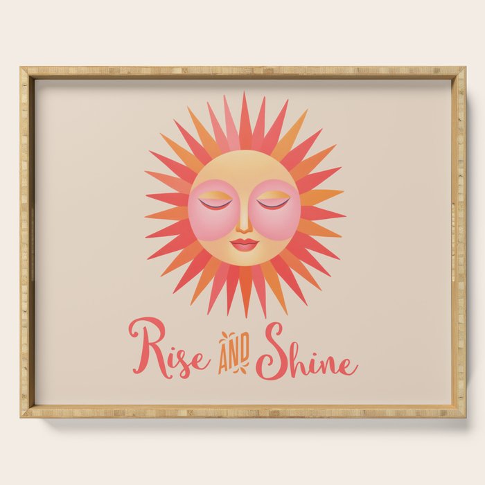 Rise And Shine Happy Sun Serving Tray Gallery Image 1