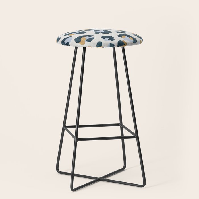 Snow Leopard Print Stool Gallery Image 1