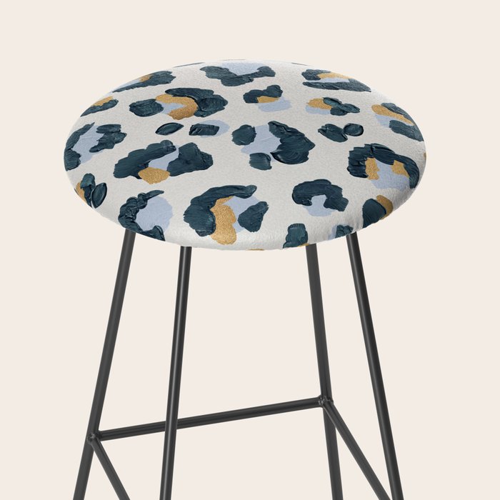 Snow Leopard Print Stool Gallery Image 2
