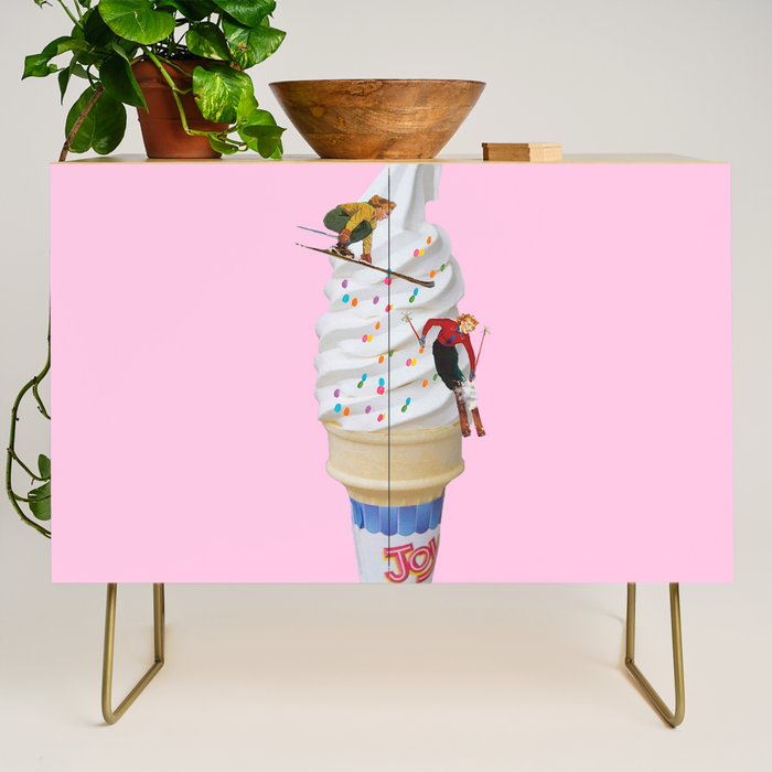 sweet shred pink Credenza Gallery Image 1