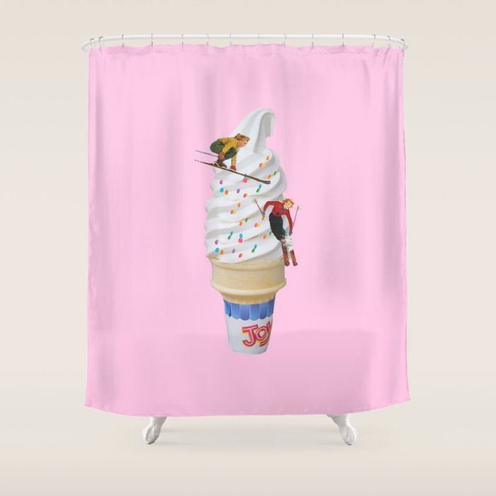 sweet shred pink Shower Curtain Gallery Image 1