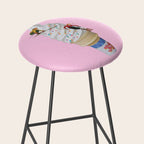 sweet shred pink Stool Gallery Image 2