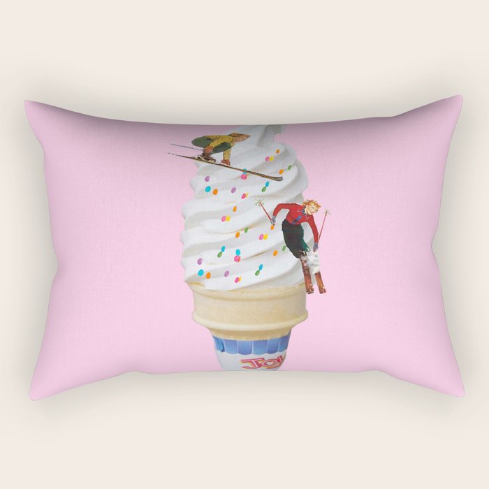 sweet shred pink Rectangular Pillow Gallery Image 1