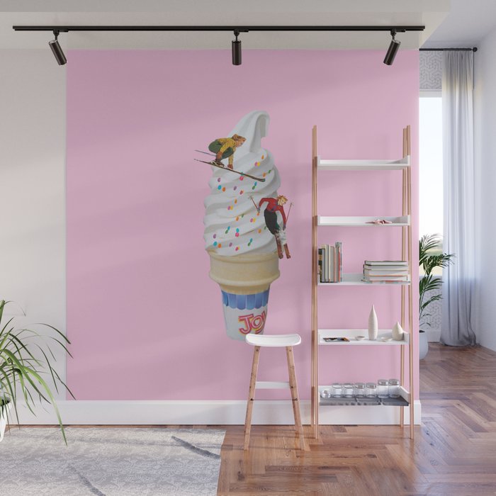 sweet shred pink Wall Mural Gallery Image 1