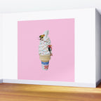 sweet shred pink Wall Mural Gallery Image 2