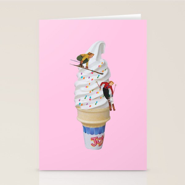 sweet shred pink Stationery Card