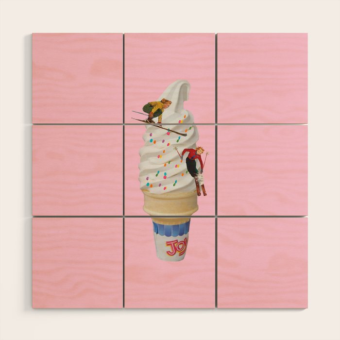 sweet shred pink Wood Wall Art Gallery Image 1