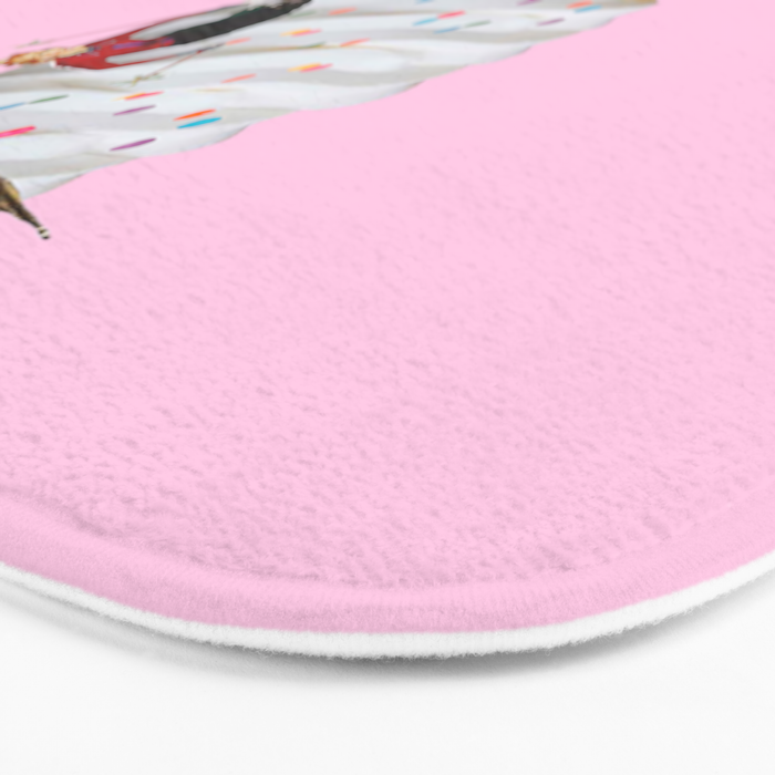 sweet shred pink Bath Mat Gallery Image 3