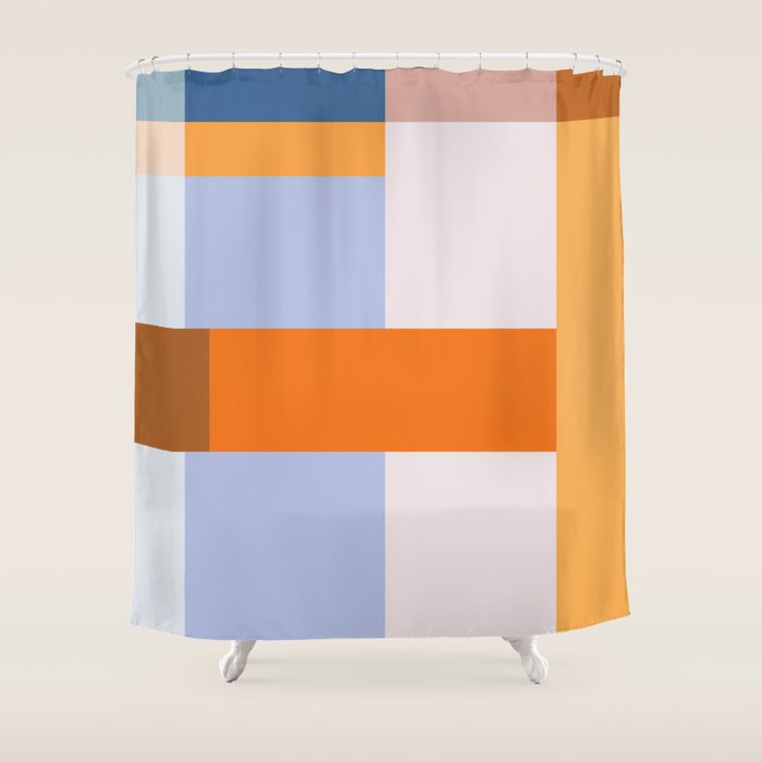 Seasonal Colour Block 2 Shower Curtain Gallery Image 1