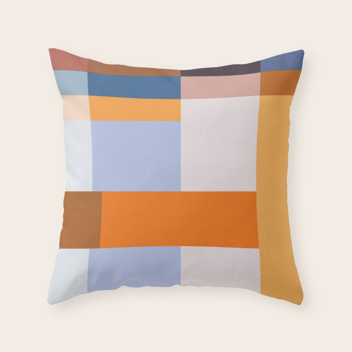 Seasonal Colour Block 2 Throw Pillow Gallery Image 1
