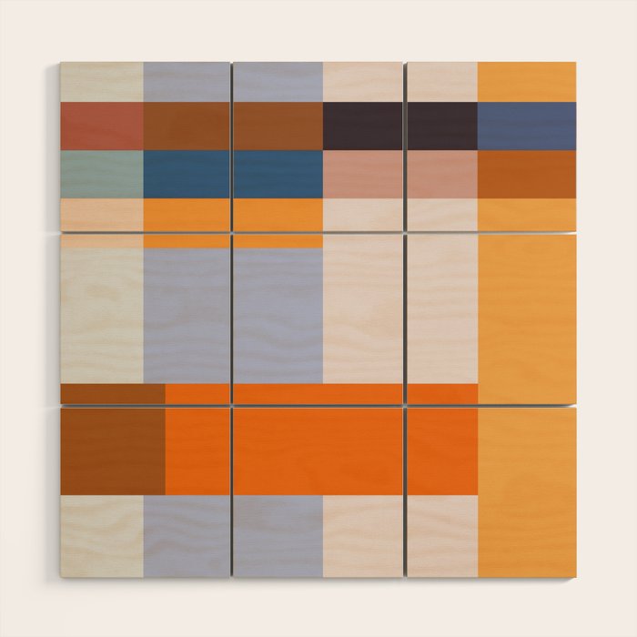 Seasonal Colour Block 2 Wood Wall Art Gallery Image 1