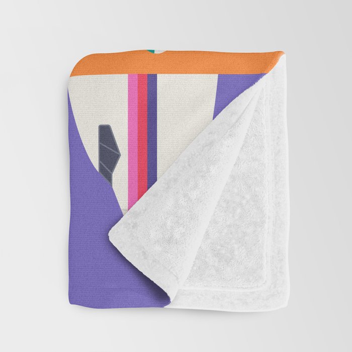 Retro Airline Nose Livery - USA Throw Blanket Gallery Image 3