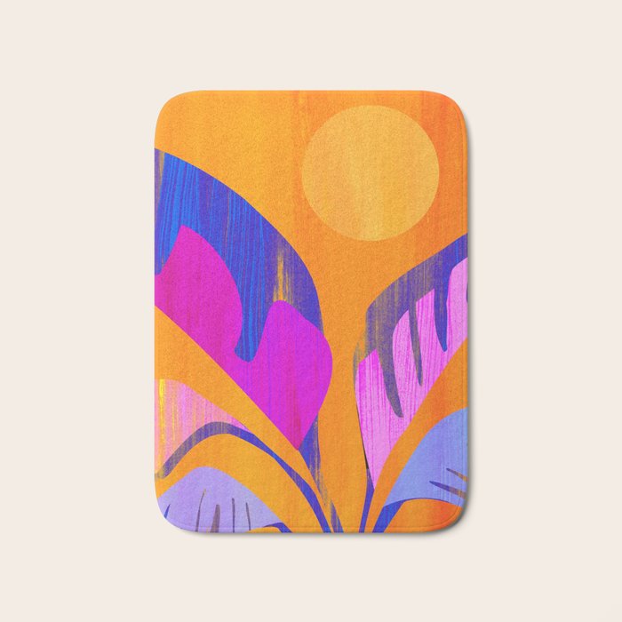 Mystic Tropics / Abstract Tropical Series Bath Mat Gallery Image 1