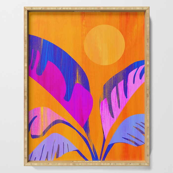 Mystic Tropics / Abstract Tropical Series Serving Tray Gallery Image 1