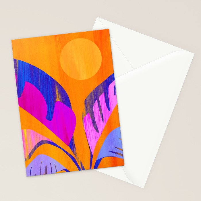 Mystic Tropics / Abstract Tropical Series Stationery Card Gallery Image 2