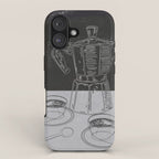 Minimalist Black And White Coffee Cups iPhone Case Gallery Image 1