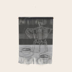 Minimalist Black And White Coffee Cups Wall Hanging Gallery Image 1
