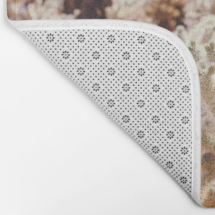Chollo Cactus Garden - Joshua Tree Bath Mat Gallery Image 2