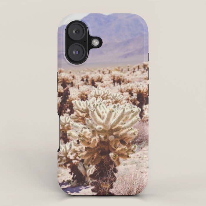 Chollo Cactus Garden - Joshua Tree iPhone Case Gallery Image 1
