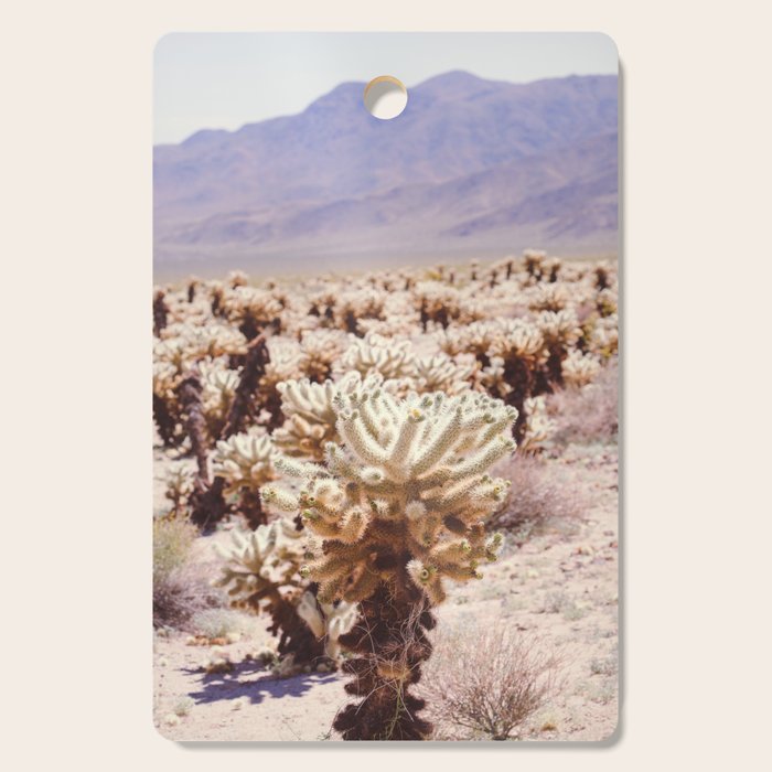 Chollo Cactus Garden - Joshua Tree Cutting Board Gallery Image 1