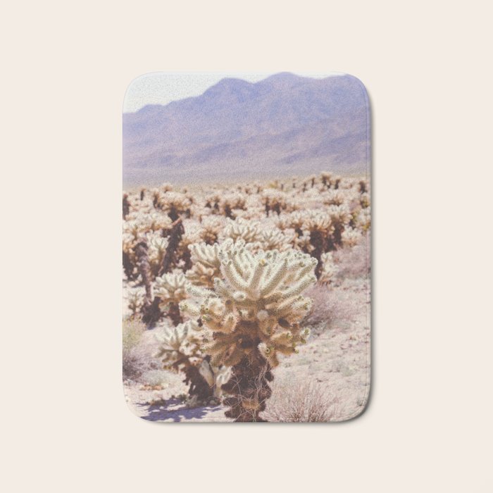 Chollo Cactus Garden - Joshua Tree Bath Mat Gallery Image 1