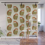 Whimsical Red Panda Wall Mural Gallery Image 1