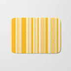 Classic Stripes XXII - Golden Sunshine Yellow Bath Mat Gallery Image 1