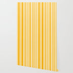 Classic Stripes XXII - Golden Sunshine Yellow Wallpaper Gallery Image 2