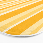 Classic Stripes XXII - Golden Sunshine Yellow Bath Mat Gallery Image 3