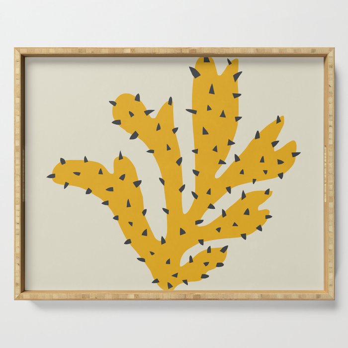 Matisse Inspired Yellow Shape Serving Tray Gallery Image 1