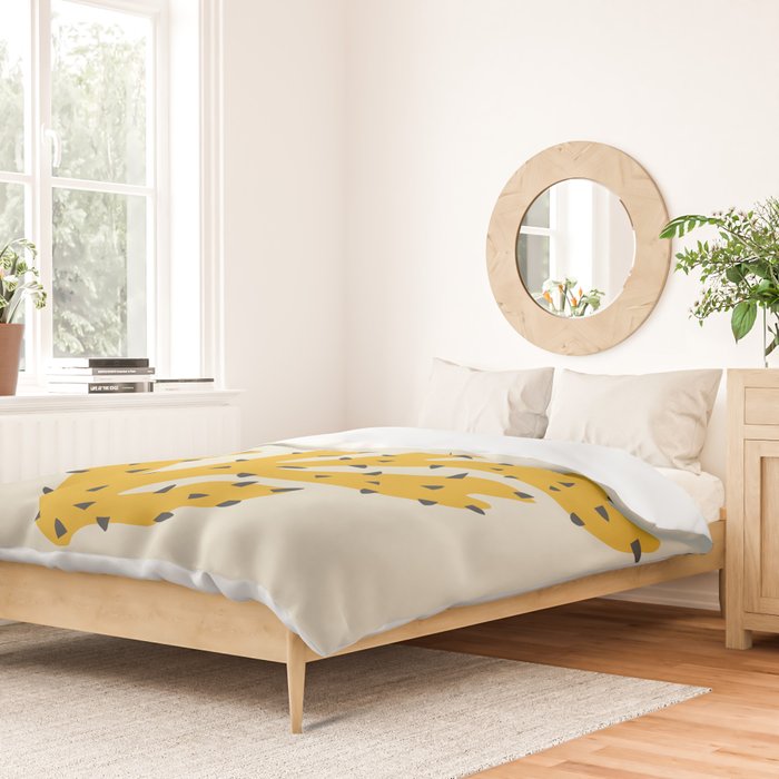 Matisse Inspired Yellow Shape Duvet Cover Gallery Image 2