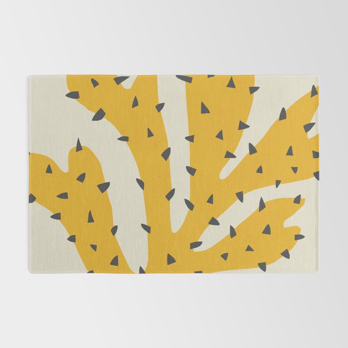 Matisse Inspired Yellow Shape Rug Gallery Image 2