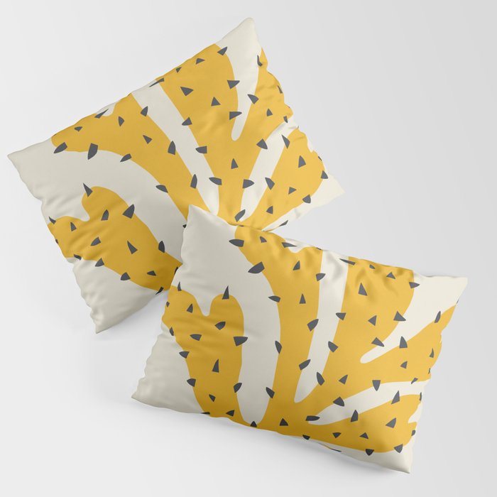 Matisse Inspired Yellow Shape Pillow Sham Gallery Image 3