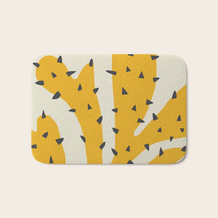Matisse Inspired Yellow Shape Bath Mat Gallery Image 1