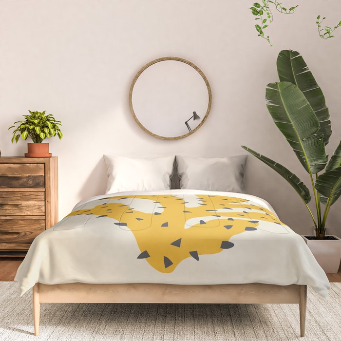 Matisse Inspired Yellow Shape Comforter Gallery Image 3