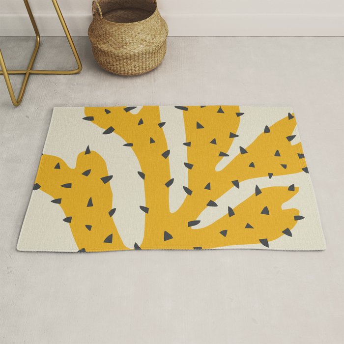 Matisse Inspired Yellow Shape Rug Gallery Image 1