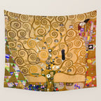 The Tree of life - Gustav Klimt Stoclet Frieze Wall Tapestry Gallery Image 4
