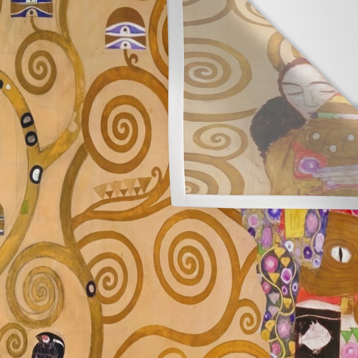 The Tree of life - Gustav Klimt Stoclet Frieze Wall Tapestry Gallery Image 3