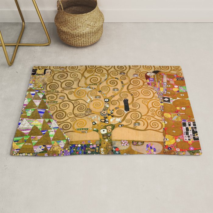 The Tree of life - Gustav Klimt Stoclet Frieze Rug Gallery Image 1
