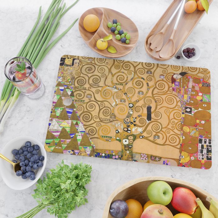 The Tree of life - Gustav Klimt Stoclet Frieze Cutting Board Gallery Image 2