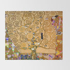 The Tree of life - Gustav Klimt Stoclet Frieze Throw Blanket Gallery Image 2