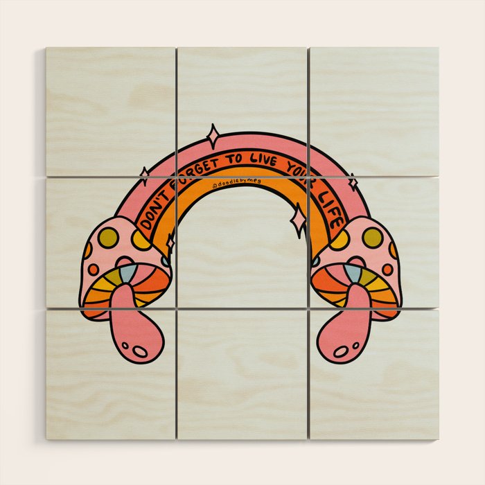 Don't Forget to Live Your Life Wood Wall Art Gallery Image 1