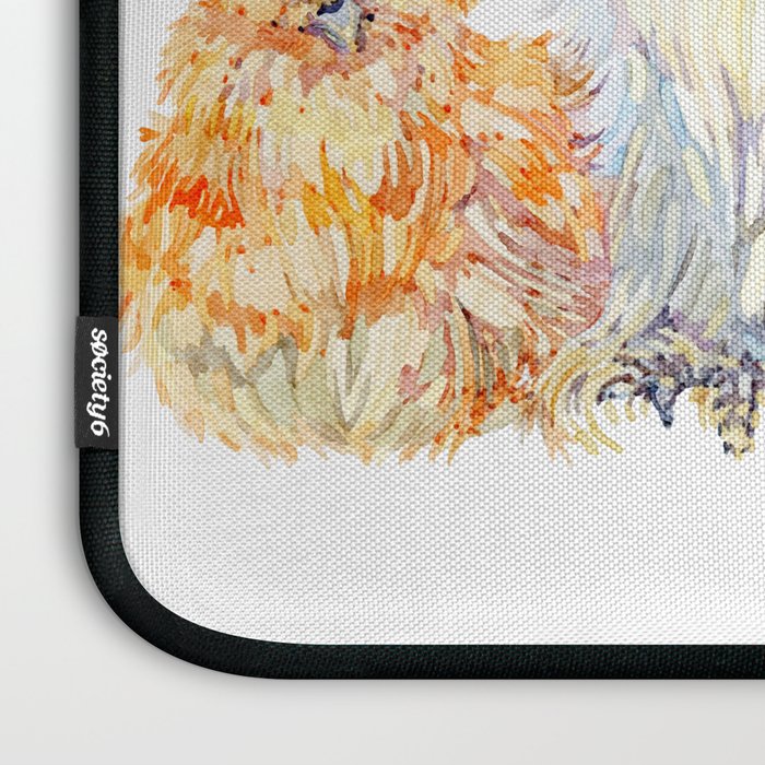 Silkie Chicken Huddle Laptop Sleeve Gallery Image 3