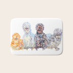 Silkie Chicken Huddle Bath Mat Gallery Image 1