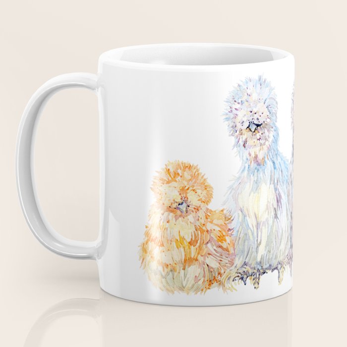 Silkie Chicken Huddle Coffee Mug Gallery Image 3