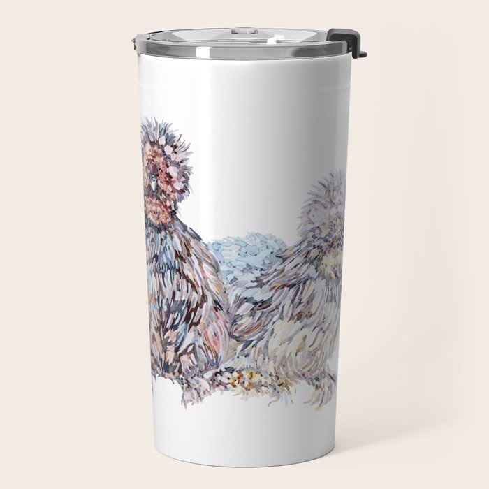Silkie Chicken Huddle Travel Mug Gallery Image 2